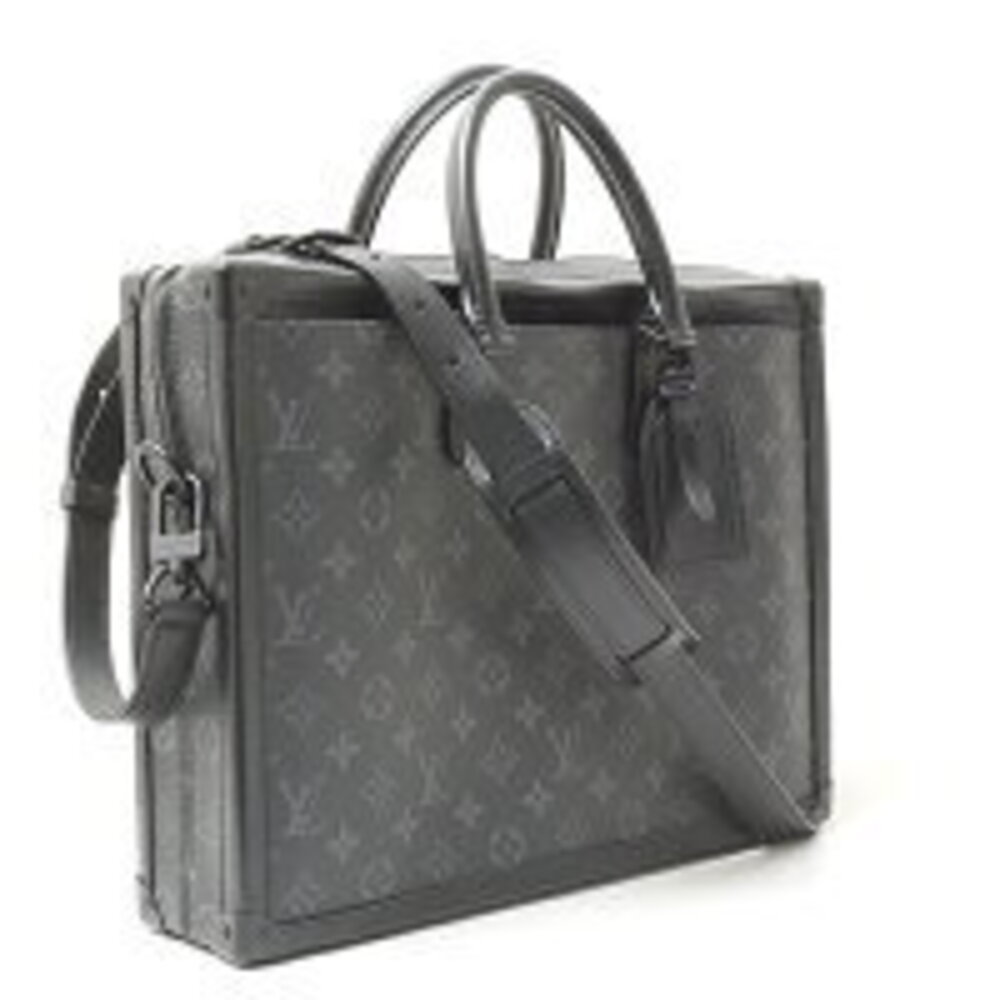 Louis Vuitton Trunk Briefcase Shoulder Monogram Soft Black Eclipse Bag